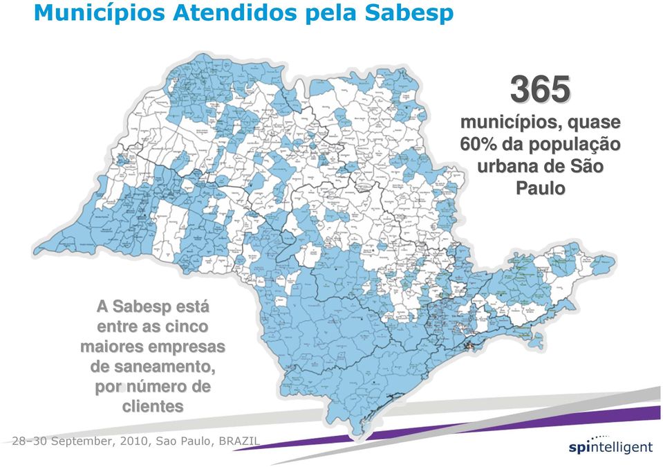 São Paulo A Sabesp está entre as cinco