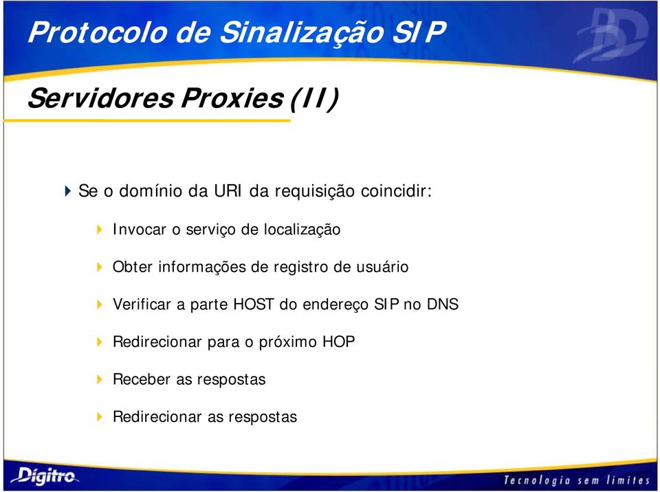 registro de usuário Verificar a parte HOST do endereço SIP no DNS