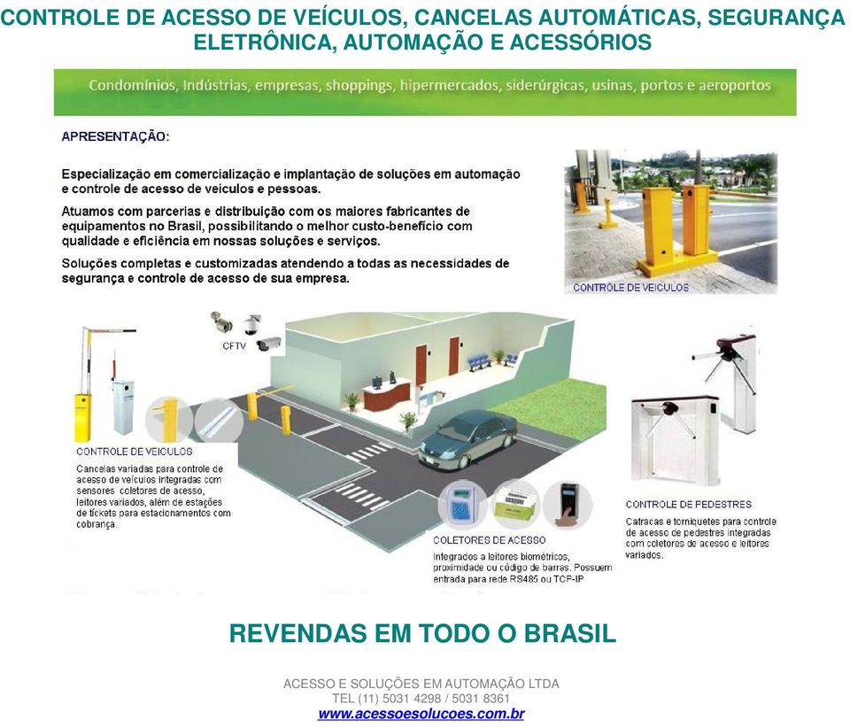 AUTOMÁTICAS, SEGURANÇA