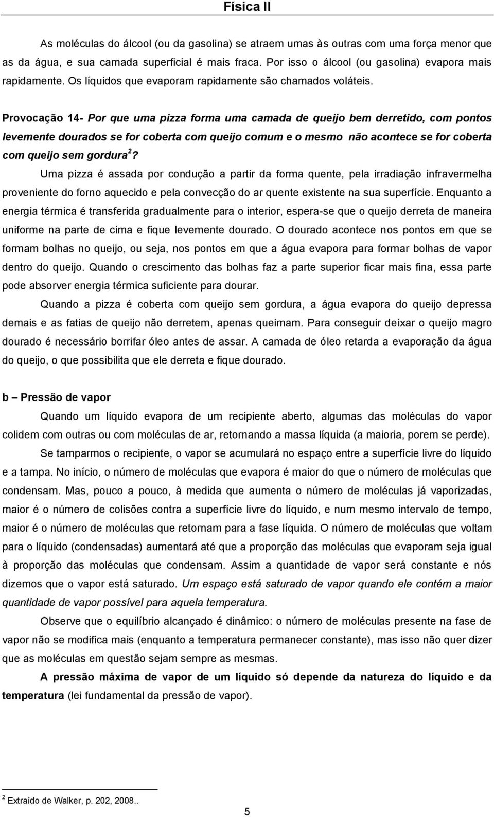 Provocação 14- Por que uma pizza forma uma camada de queijo bem derretido, com pontos levemente dourados se for coberta com queijo comum e o mesmo não acontece se for coberta com queijo sem gordura 2?