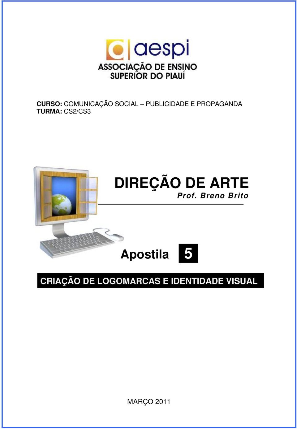 CS2/CS3 DIREÇÃO DE ARTE Apostila 5