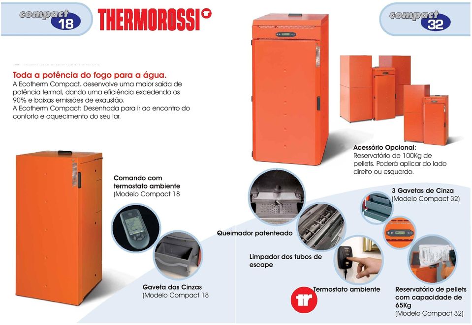 A Ecotherm Compact: Desenhada para ir ao encontro do conforto e aquecimento do seu lar.