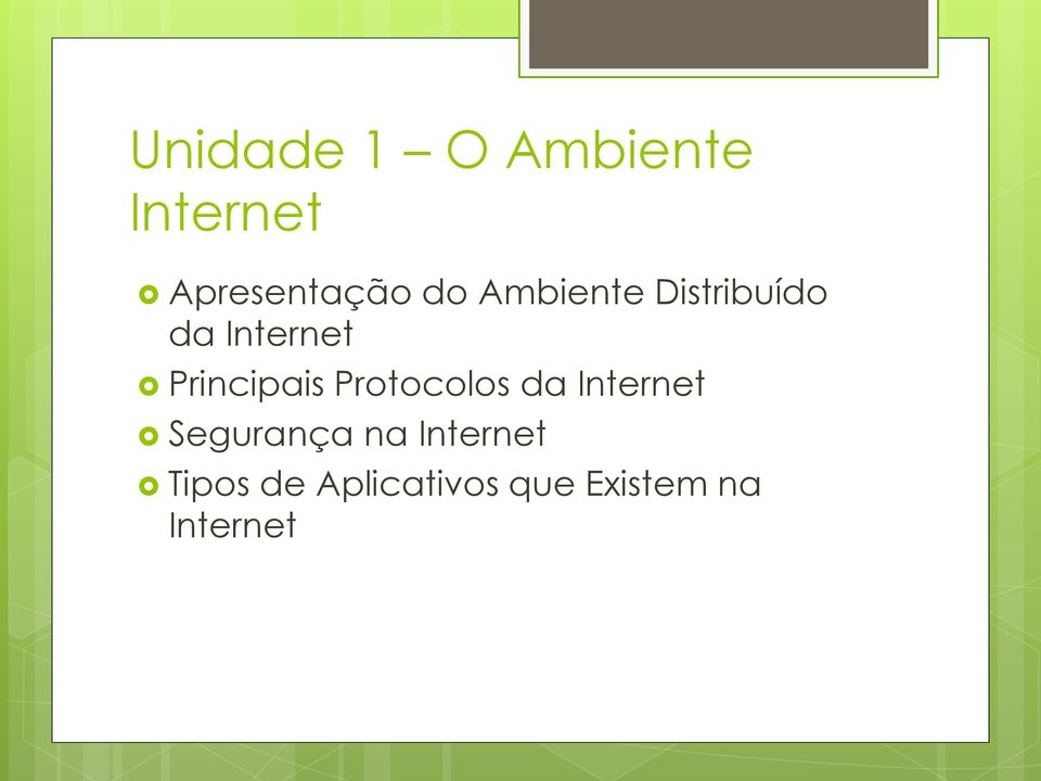 Principais Protocolos da Internet