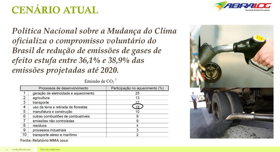 de emissões de gases de efeito estufa entre 36,1% e 38,9%