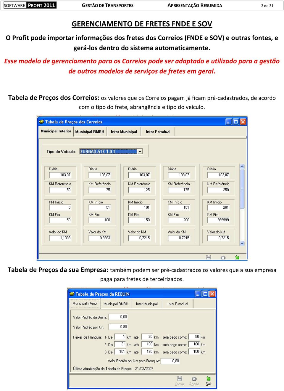 outras fontes, e gerá-los dentro do sistema automaticamente.