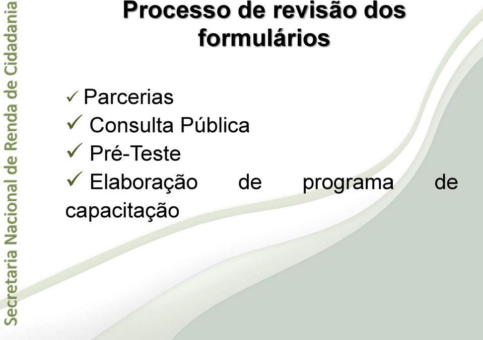 Consulta Pública Pré-Teste