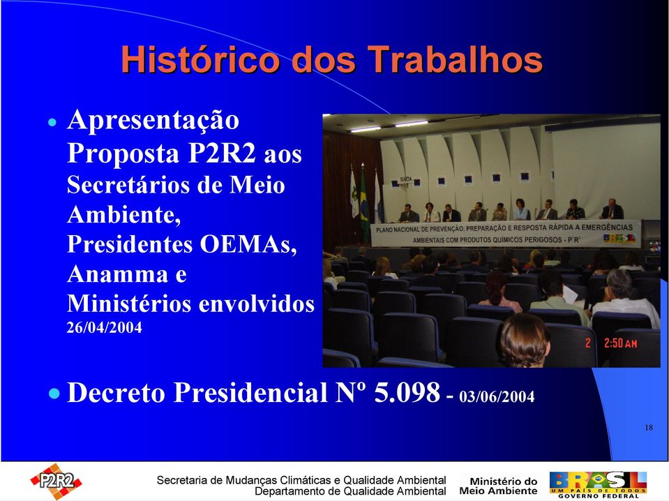 Presidentes OEMAs, Anamma e Ministérios