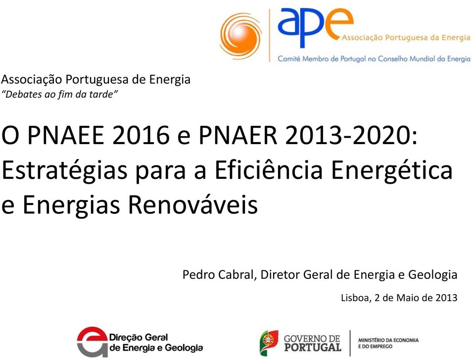 Eficiência Energética e Energias Renováveis Pedro