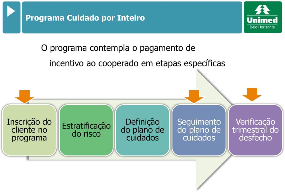 no programa Estratificação do risco Definição do plano de