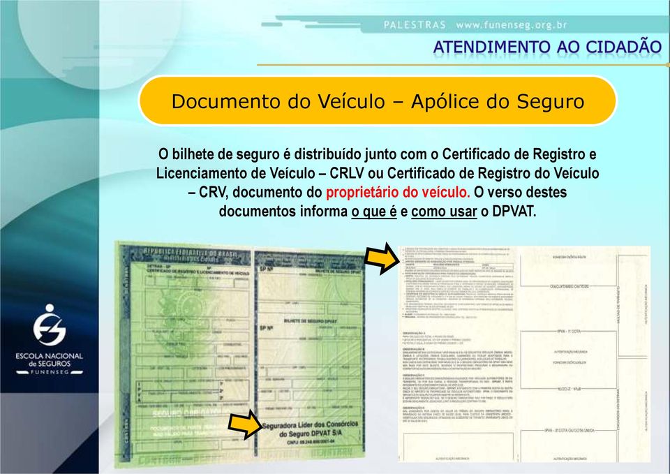 Veículo CRLV ou Certificado de Registro do Veículo CRV, documento do