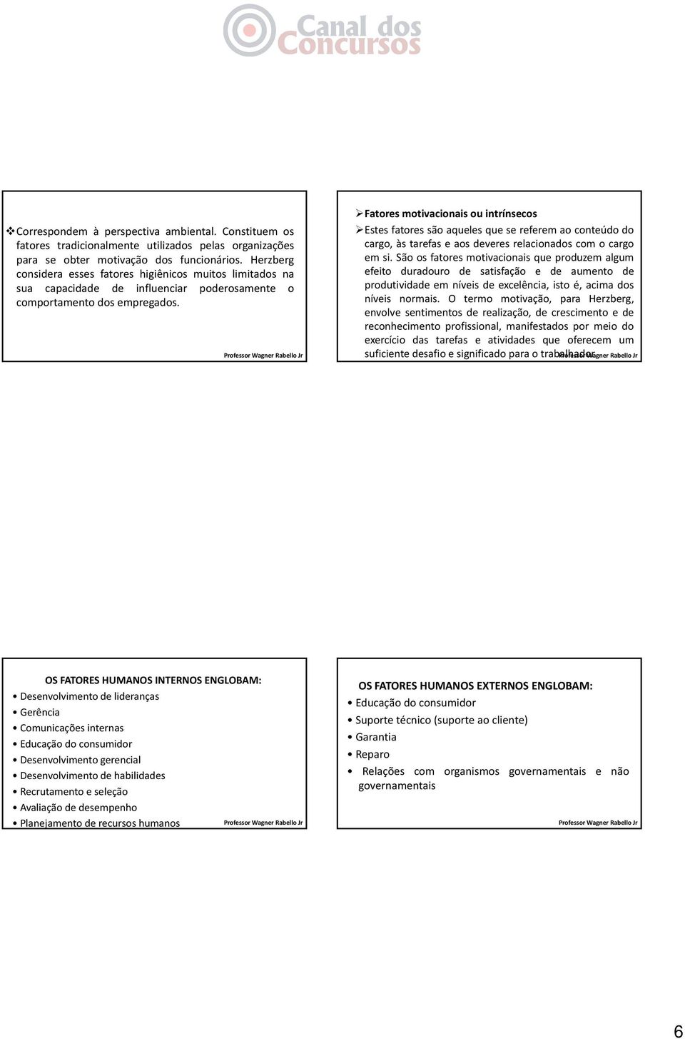 Fatores motivacionais ou intrínsecos Estes fatores são aqueles que se referem ao conteúdo do cargo, às tarefas e aos deveres relacionados com o cargo em si.