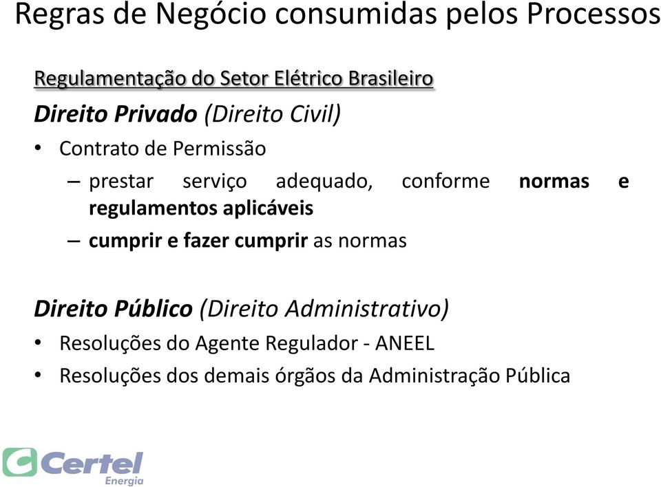 normas e regulamentos aplicáveis cumprir e fazer cumprir as normas Direito Público (Direito