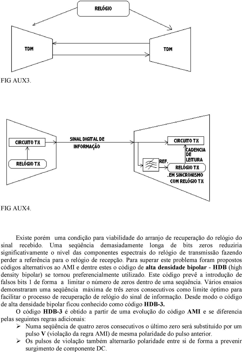 Para superar este problema foram propostos códigos alternativos ao AMI e dentre estes o código de alta densidade bipolar - HDB (high density bipolar) se tornou preferencialmente utilizado.