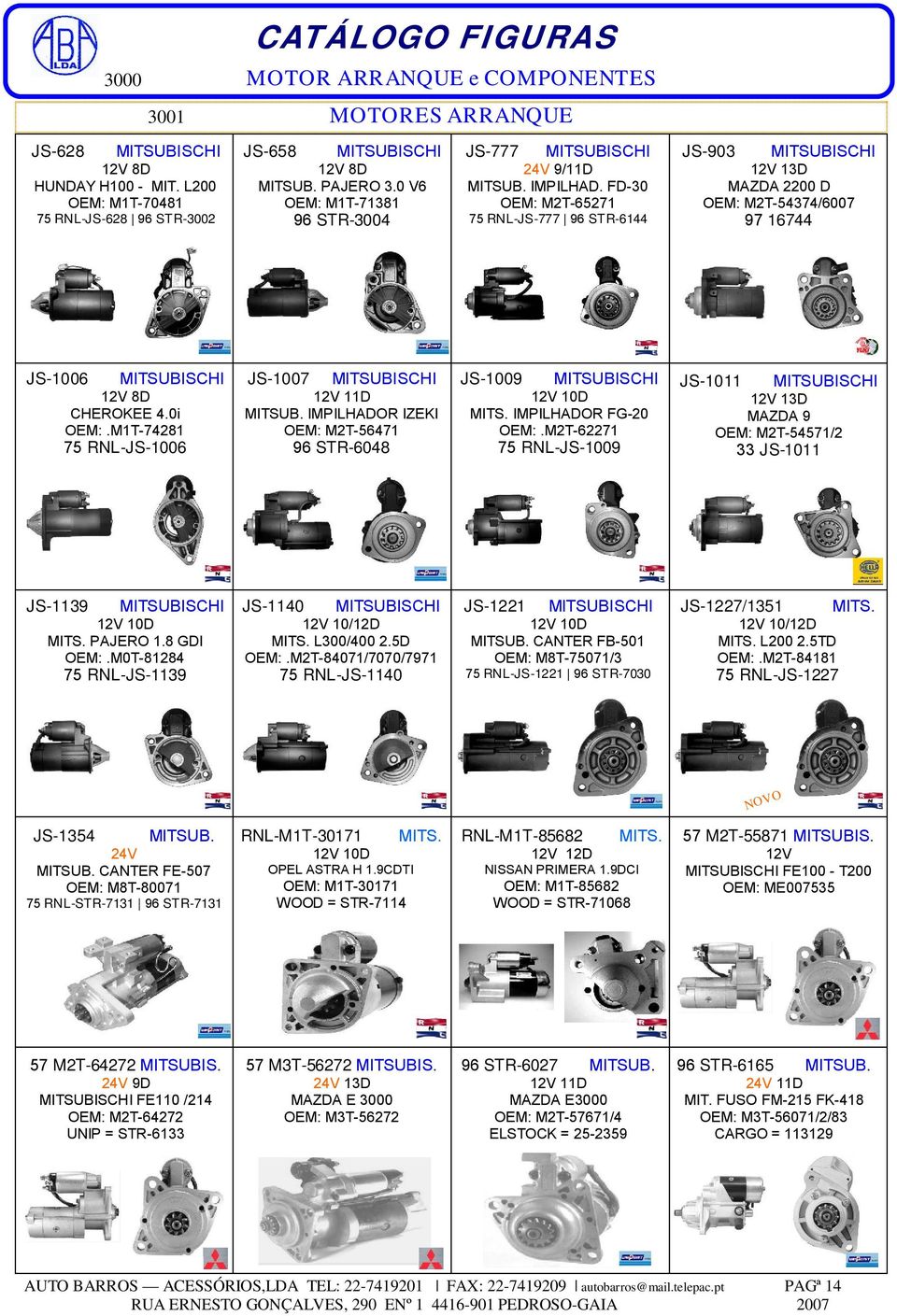 M1T-74281 75 RNL-JS-1006 JS-1007 MITSUBISCHI MITSUB. IMPILHADOR IZEKI OEM: M2T-56471 96 STR-6048 JS-1009 MITSUBISCHI MITS. IMPILHADOR FG-20 OEM:.