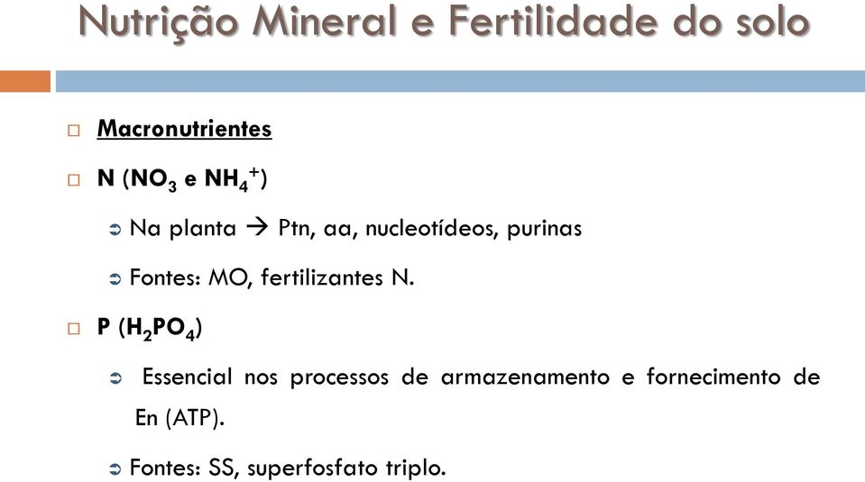 fertilizantes N.