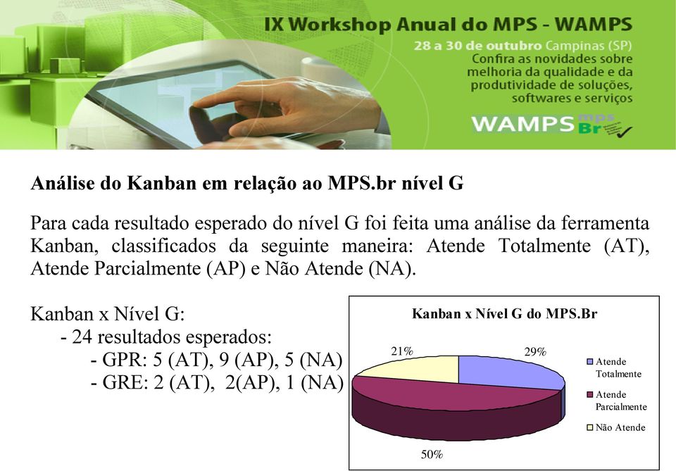 classificados da seguinte maneira: Atende Totalmente (AT), Atende Parcialmente (AP) e Não Atende (NA).