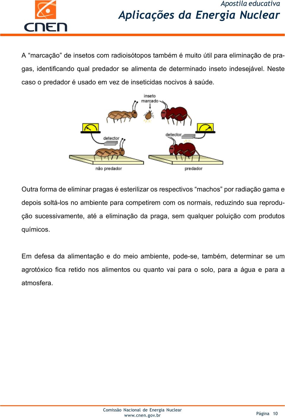 Outra forma de eliminar pragas é esterilizar os respectivos machos por radiação gama e depois soltá-los no ambiente para competirem com os normais, reduzindo sua reprodução