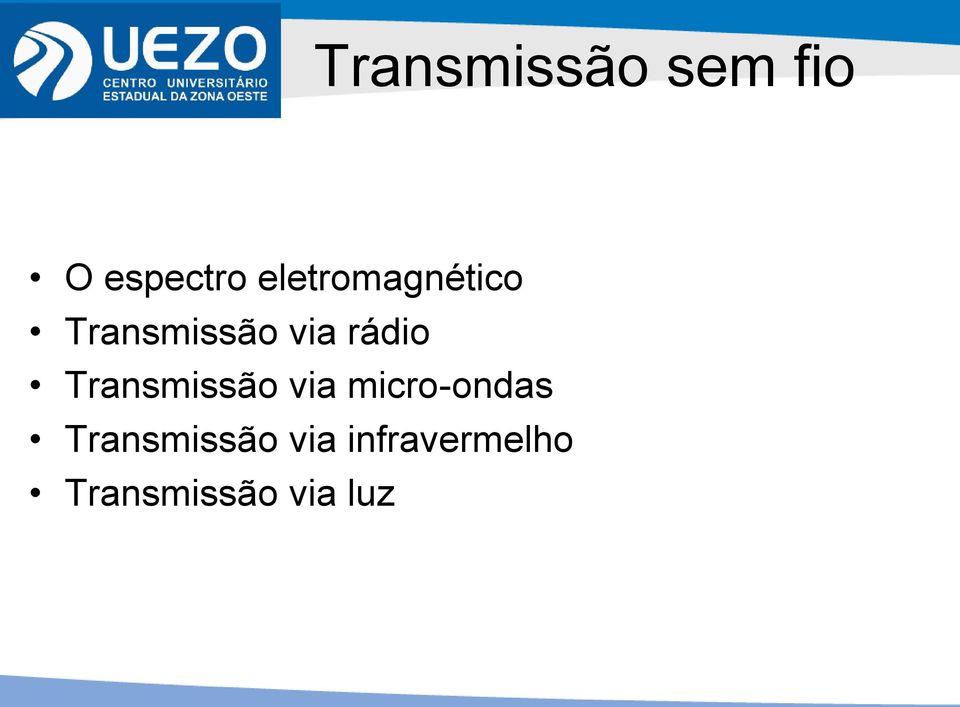 rádio Transmissão via micro-ondas