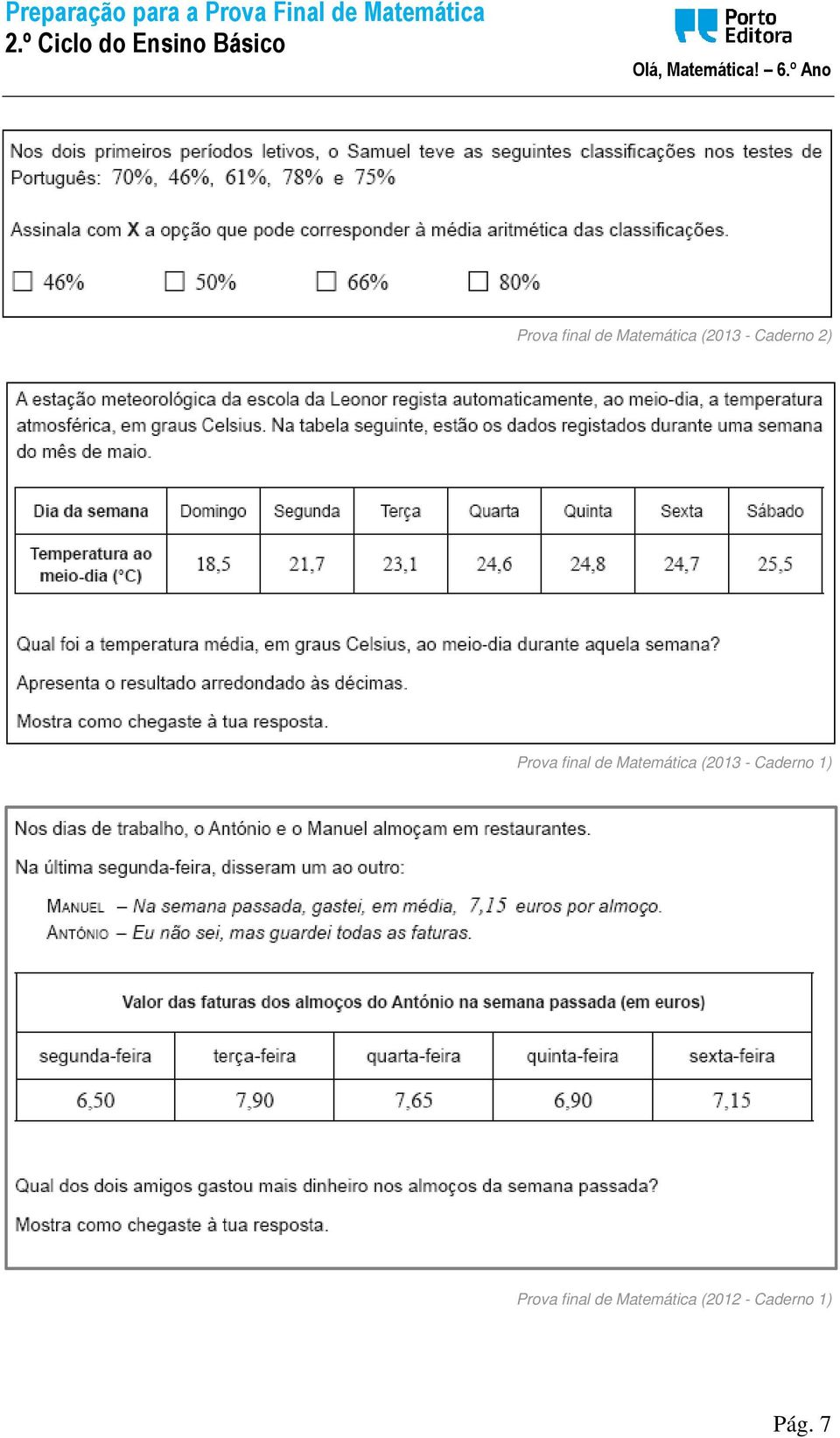 de Matemática (2012 - Caderno 1)