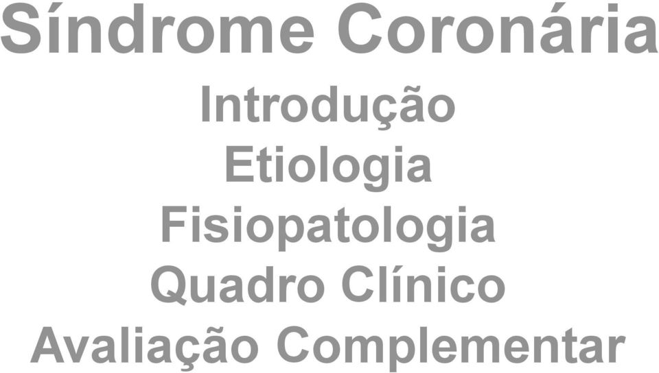 Fisiopatologia