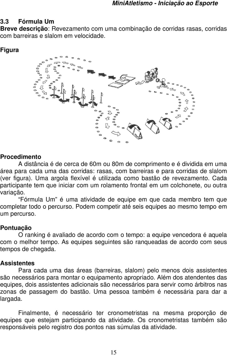 Uma argolaa flexível é utilizada como bastão de revezamento. Cada participante tem que iniciar com um rolamento frontal em um colchonete, ou outra variação.