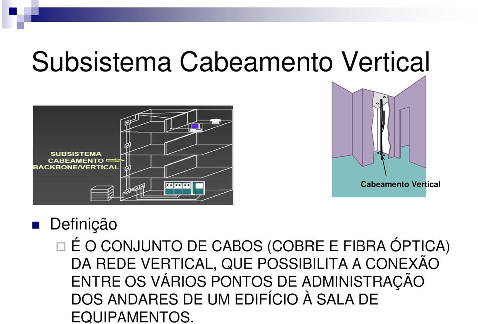 REDE VERTICAL, QUE POSSIBILITA A CONEXÃO ENTRE OS VÁRIOS