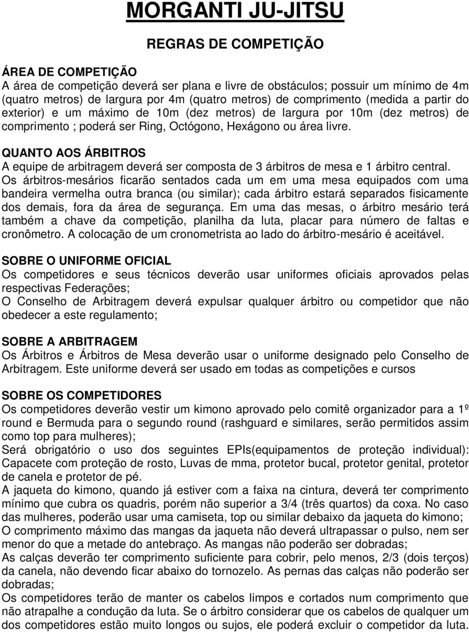 MORGANTI JU-JITSU REGRAS DE COMPETIÇÃO - PDF Free Download