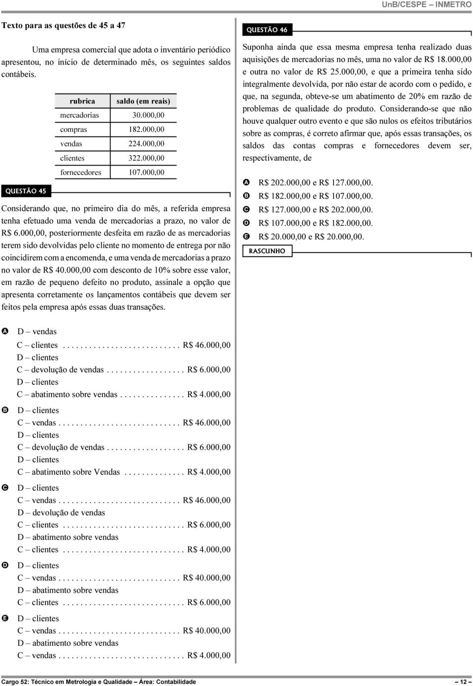 000,00 onsiderando que, no primeiro dia do mês, a referida empresa tenha efetuado uma venda de mercadorias a prazo, no valor de R$ 6.