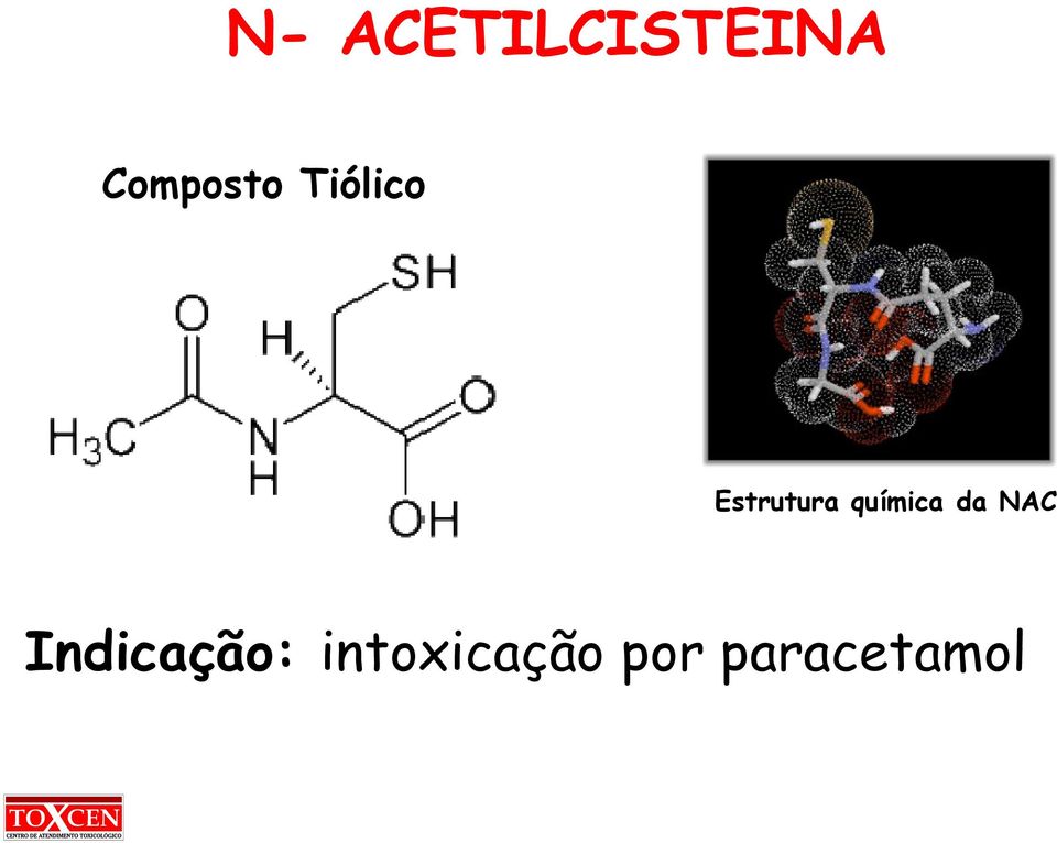 Estrutura química da NAC