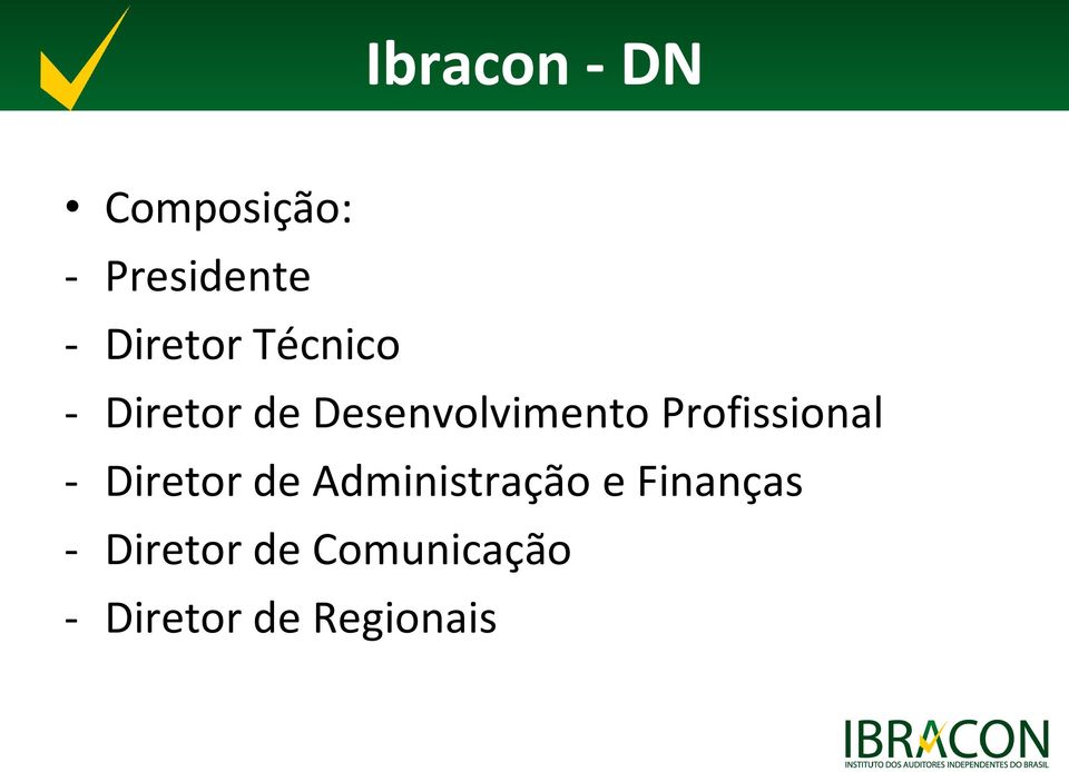 Profissional - Diretor de Administração e