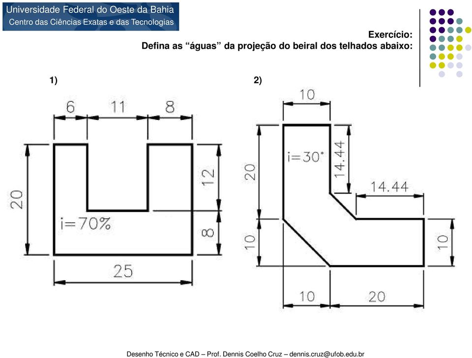 projeção do beiral