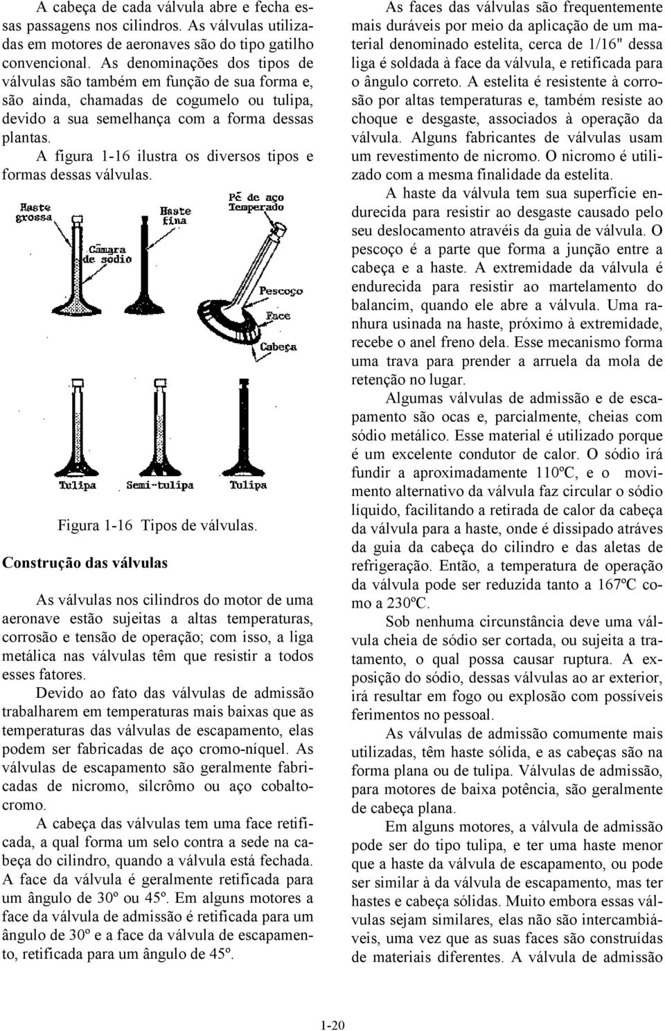 A figura 1-16 ilustra os diversos tipos e formas dessas válvulas. Figura 1-16 Tipos de válvulas.