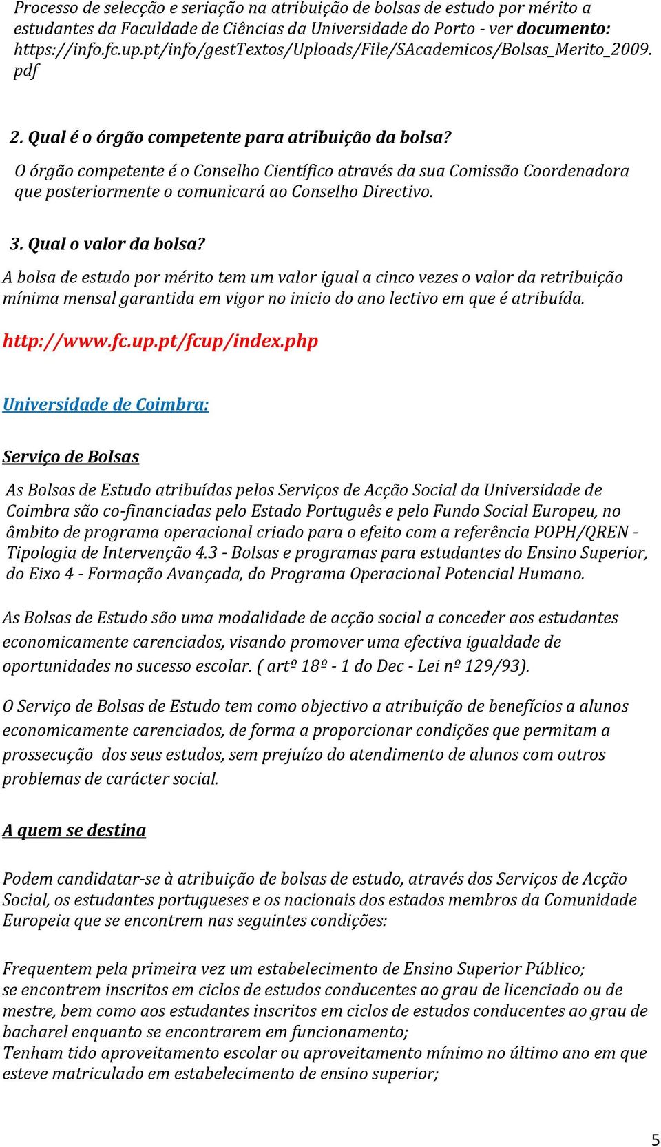 SERVIÇO SOCIAL. Índice Geral. Informação sobre Bolsas de Estudo Ensino  Superior - PDF Download grátis