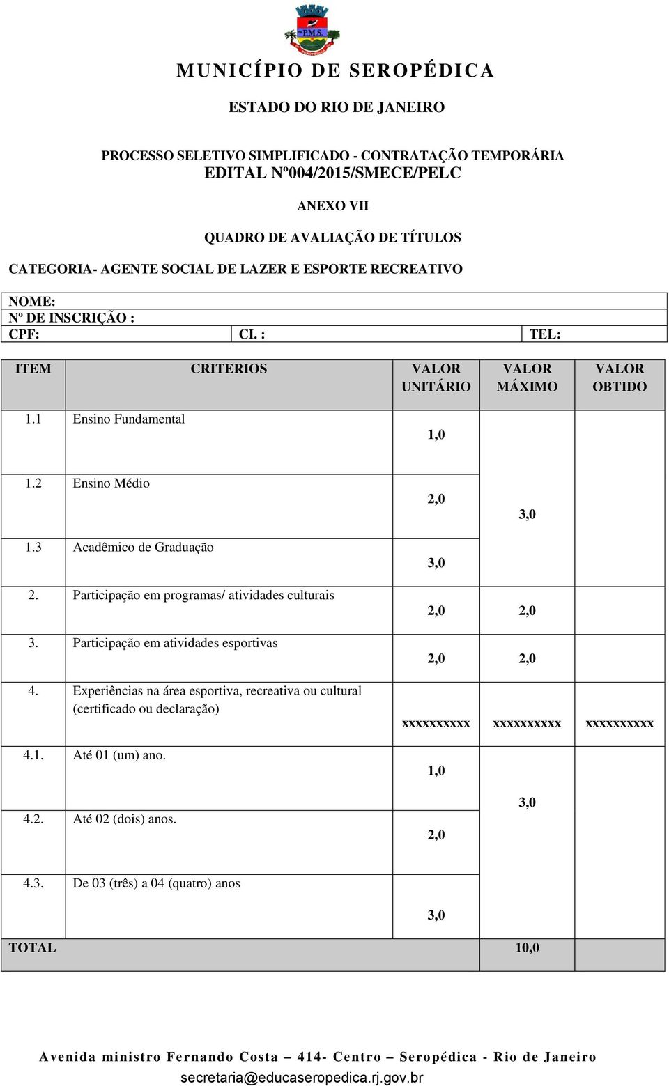 Participação em programas/ atividades culturais 3. Participação em atividades esportivas 4.