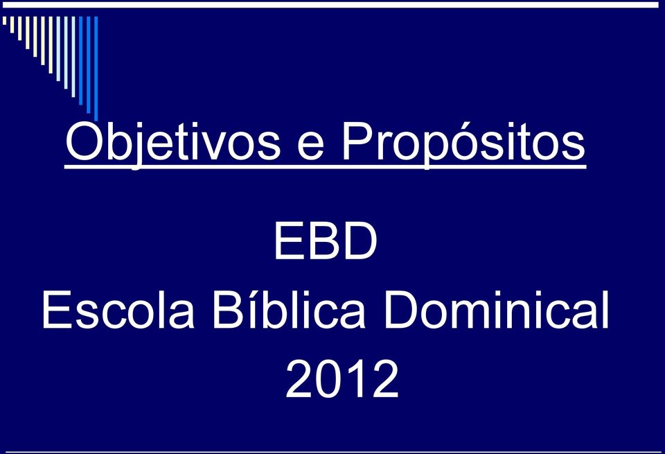 EBD Escola