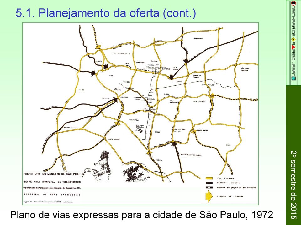 ) Plano de vias