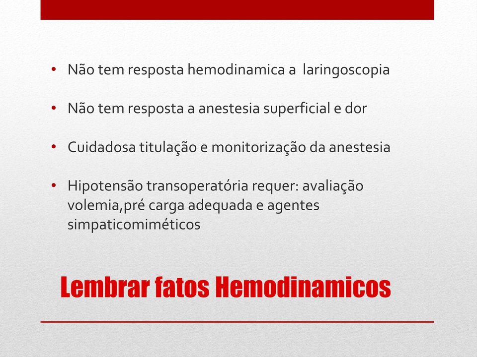 monitorização da anestesia Hipotensão transoperatória