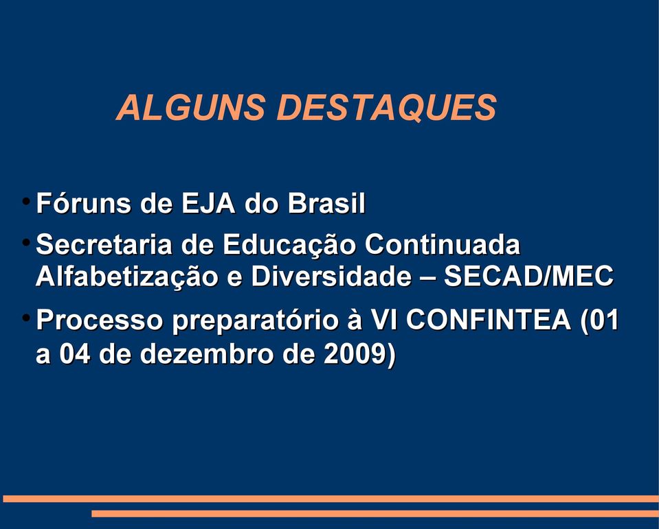 Alfabetização e Diversidade SECAD/MEC