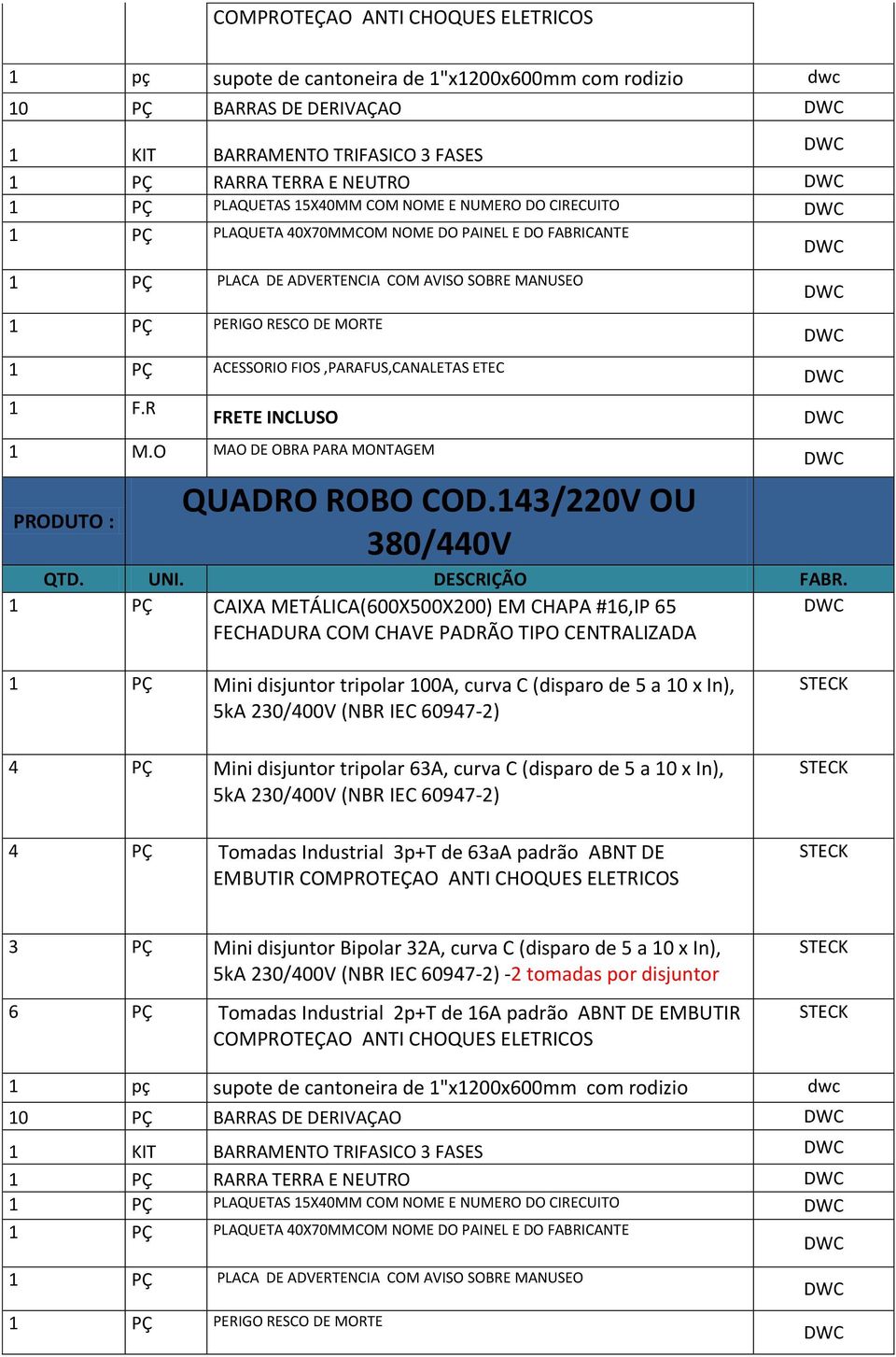 tripolar 63A, curva C (disparo de 5 a 10 x In), 4 PÇ Tomadas Industrial 3p+T de 63aA padrão ABNT DE 3 PÇ Mini disjuntor Bipolar 32A, curva C (disparo de 5 a