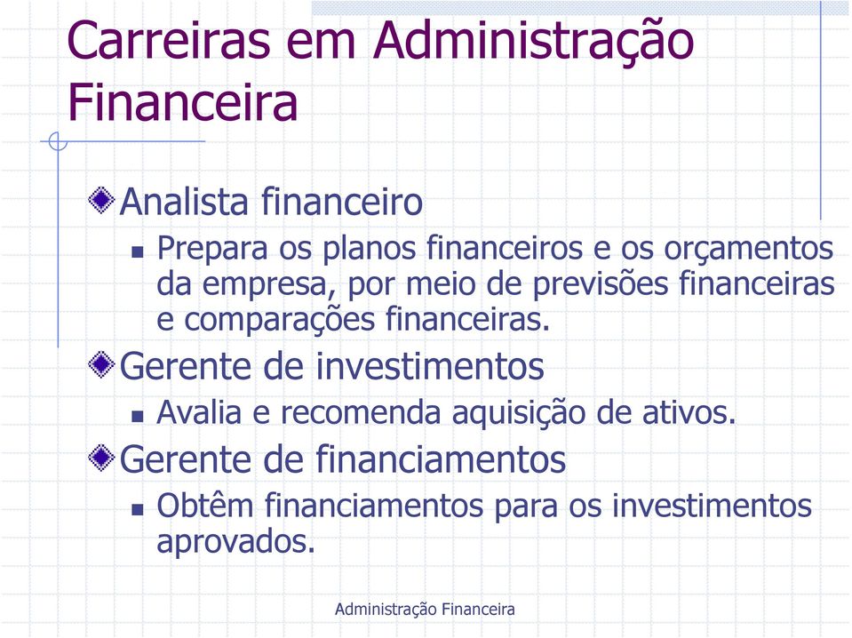 comparações financeiras.