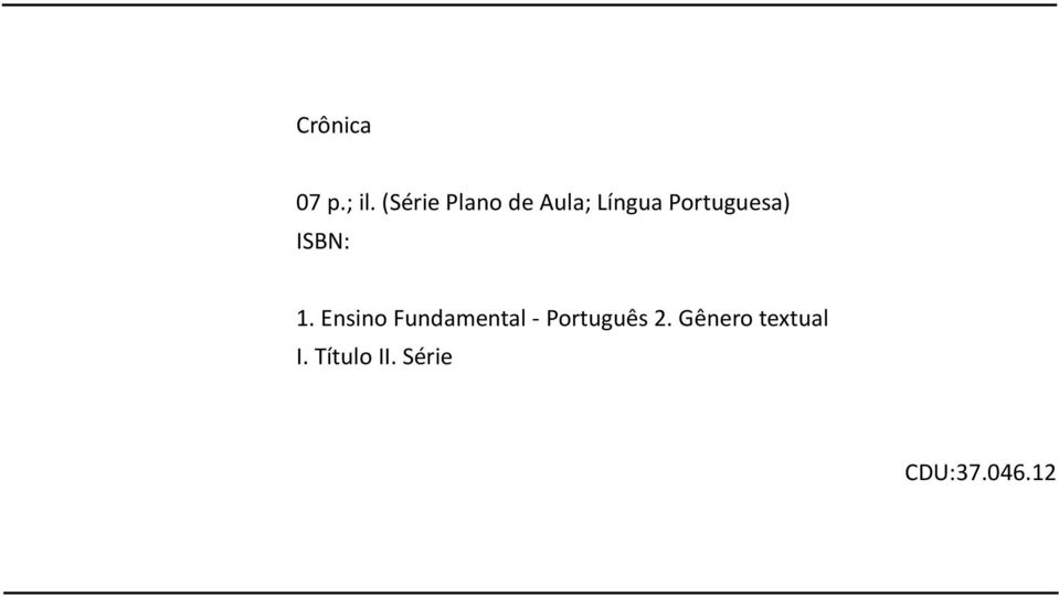 Portuguesa) ISBN: 1.