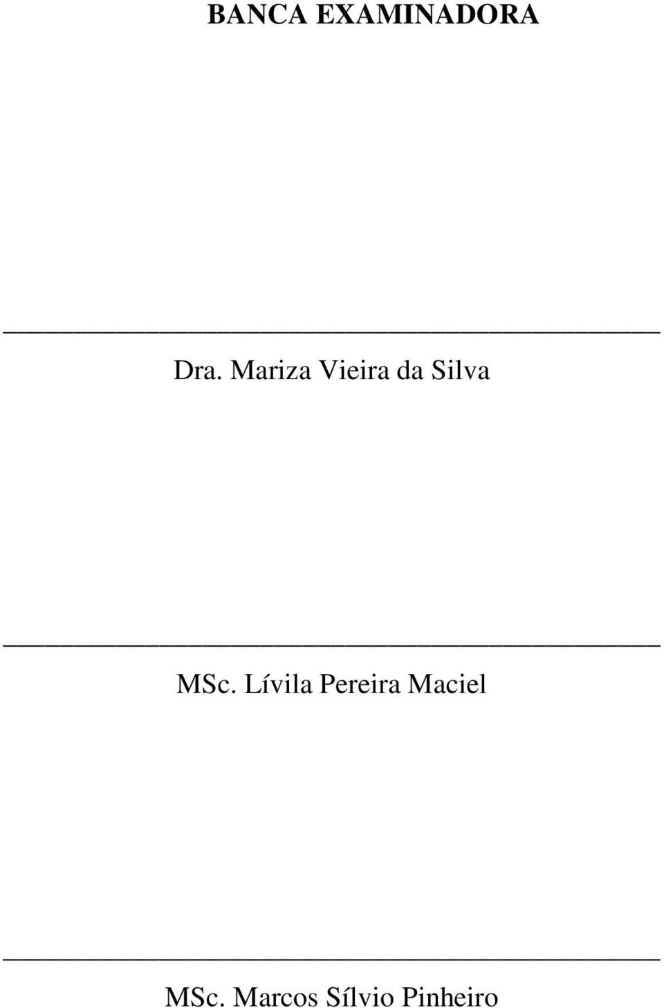 MSc. Lívila Pereira