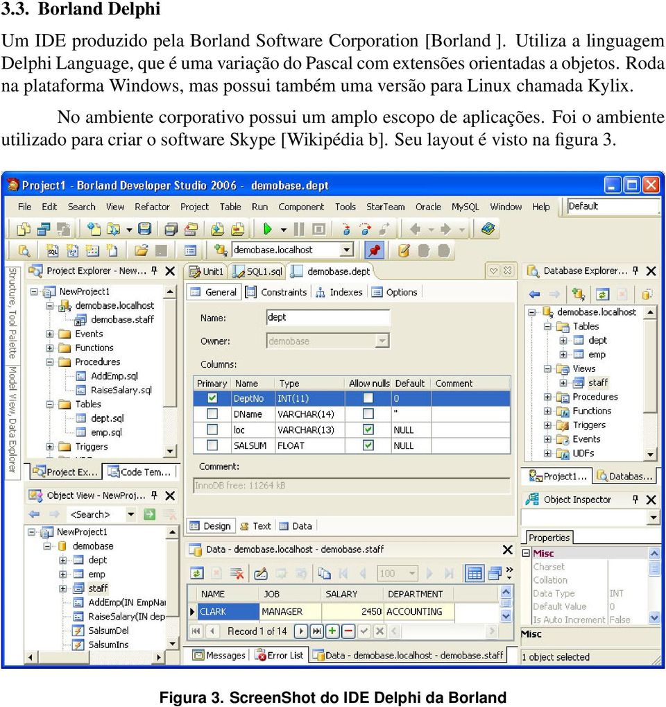 Roda na plataforma Windows, mas possui também uma versão para Linux chamada Kylix.
