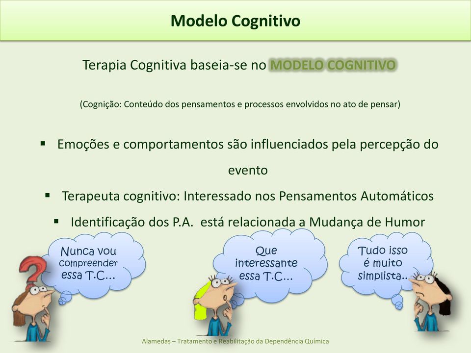 evento Terapeuta cognitivo: Interessado nos Pensamentos Au