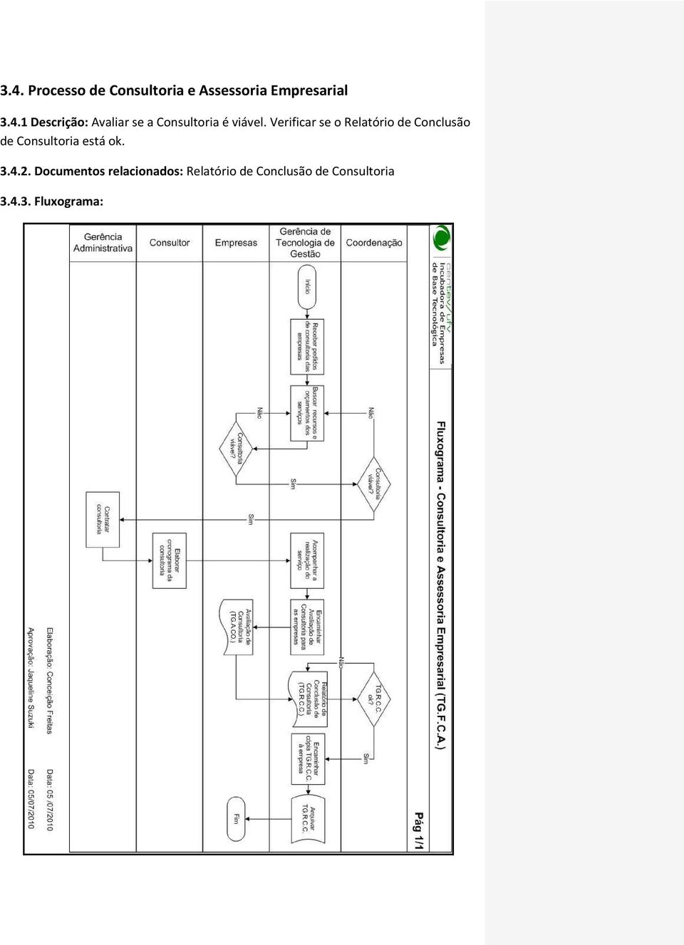 4.2. Documentos relacionados: Relatório de Conclusão de