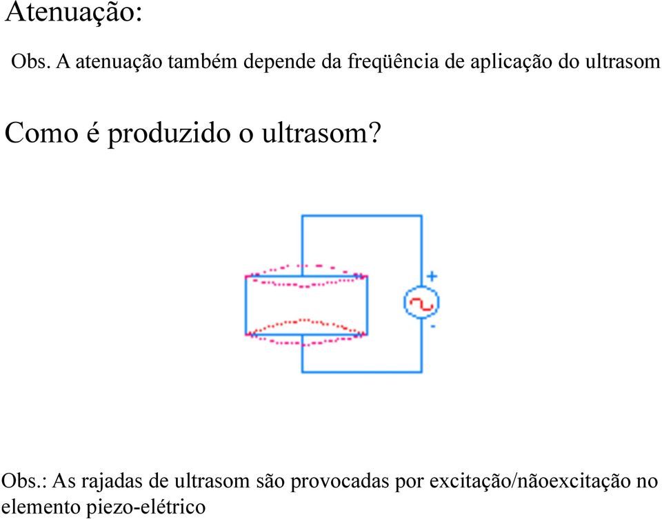 aplicação do ultrasom Como é produzido o ultrasom?