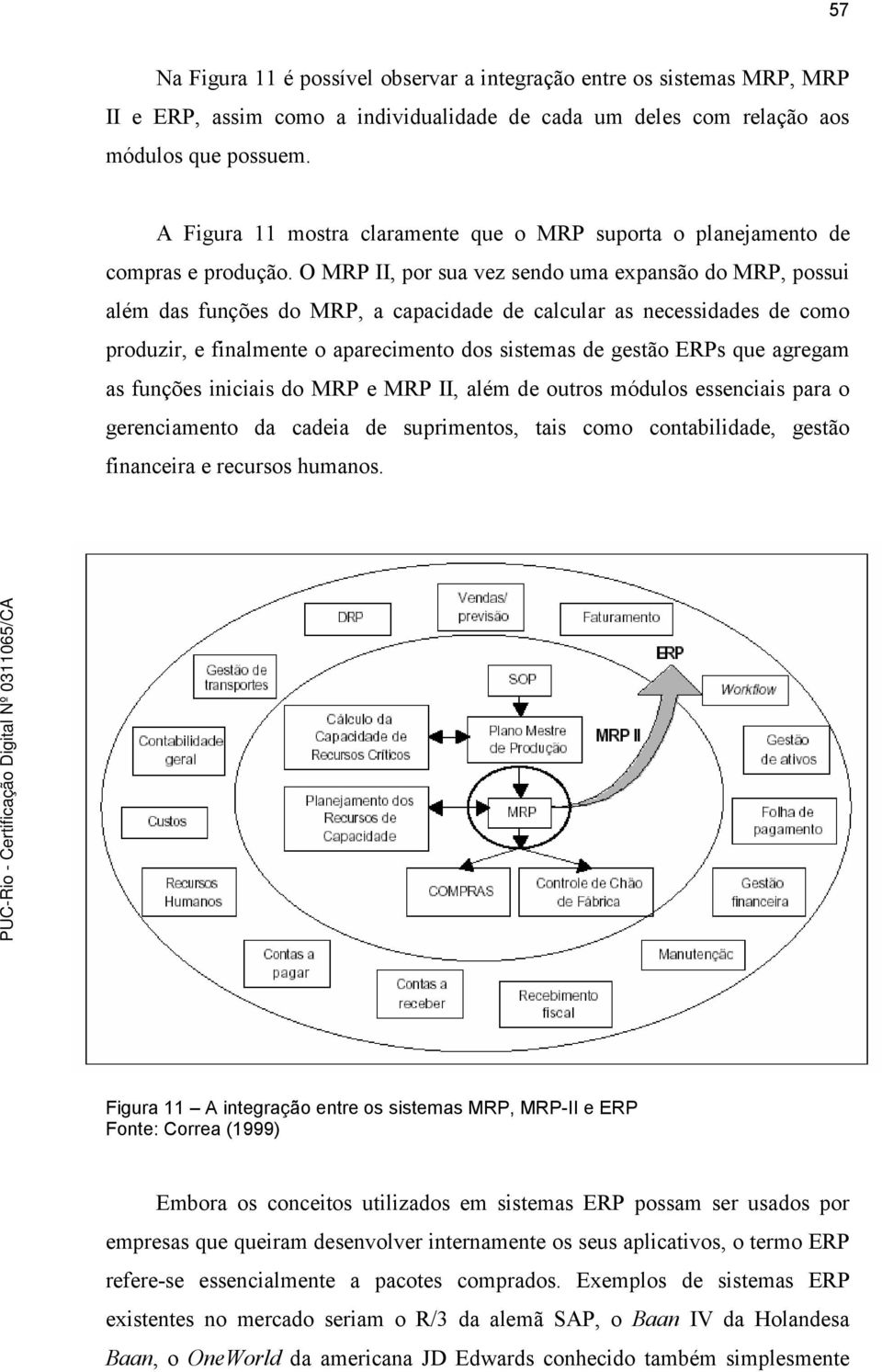 O MRP II, por sua vez sendo uma expansão do MRP, possui além das funções do MRP, a capacidade de calcular as necessidades de como produzir, e finalmente o aparecimento dos sistemas de gestão ERPs que