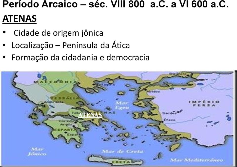 Localização Península da Ática