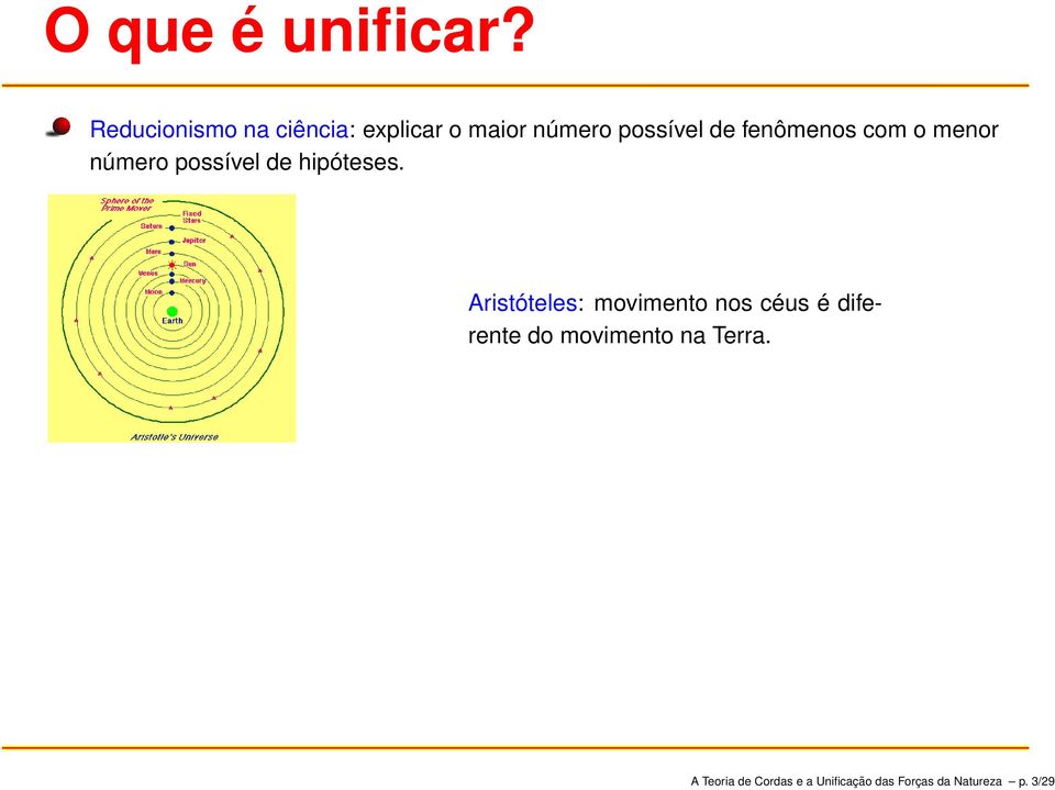 fenômenos com o menor número possível de hipóteses.