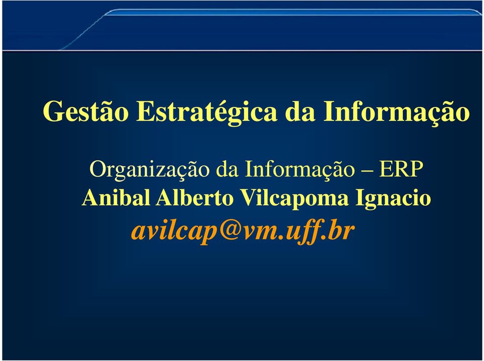 Informação ERP Anibal